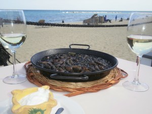 restaurante a pie de playa