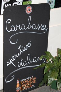 Carabassa, aperitivo italiano