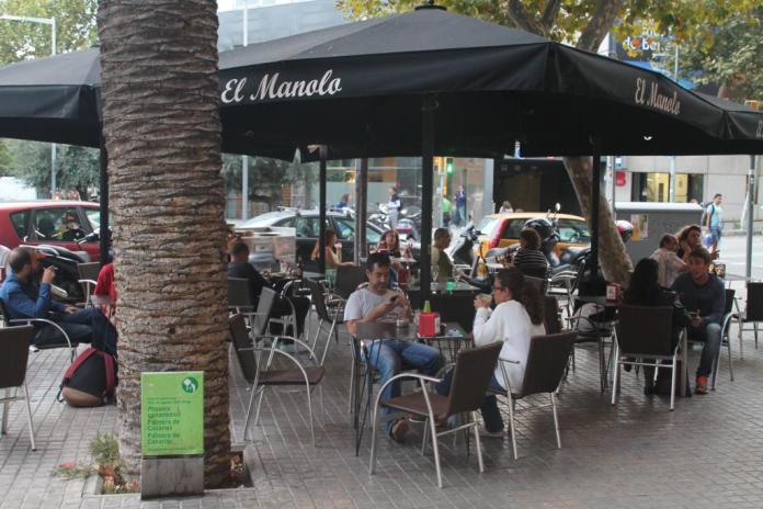 La terraza del bar El Manolo